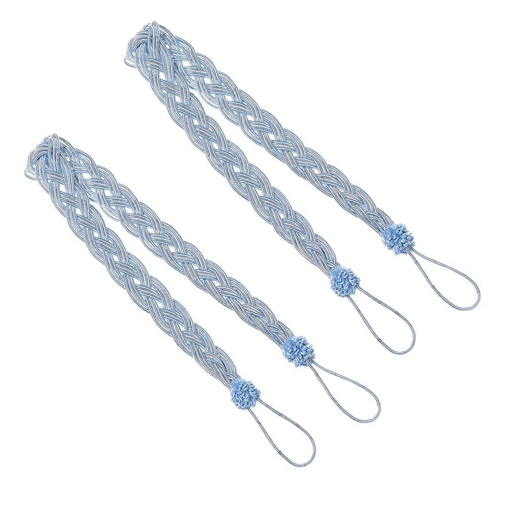 Practical Modern Hold Braided Tiebacks Curtain Holder Rope Satin Voile Strap Tie Backs