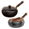 Traditional Wok Pot Hand-Forged Cast Iron Pot Big Belly Frying Pan for Stir-Fry Soup Unique Iron Kitchenware