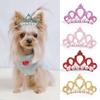 Supplies Headdress Puppy Accessories Pet Headwear Crown Shape Hair Clip Dog Bowknot Bow-tie Hairpin