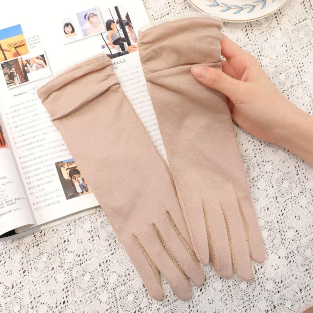 Anti-UV Women Gloves Touch Screen Sunscreen Gloves Fashion Mittens Spring Summer