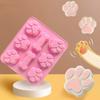 1 шт.-Форма для торта в виде кости с собачьей лапой, 3D силиконовая форма, форма для выпечки корма для домашних животных