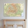 Wall Map,Romanian Map Series Background Cloth Map of Romania Home Wall Decor Painting,Geographical Tools,Tourism/education Tools