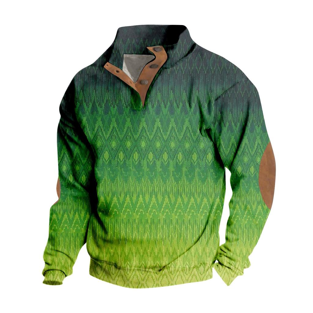 Spring And Autumn Men's Standing Collar Sweatshirt Is Outdoor Casual Sweaters Tops