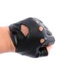 Fashion Hot Black Fingerless Gloves PU Leather Gloves Half Finger Driving