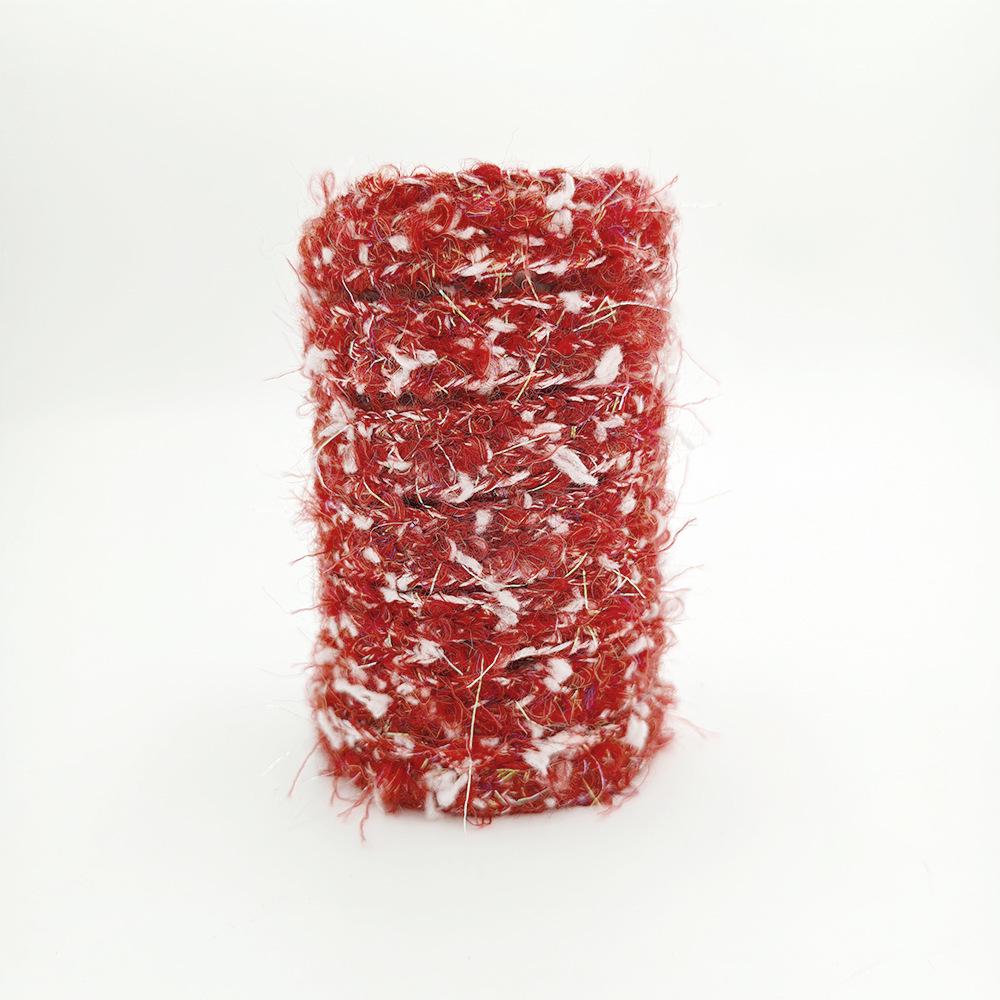 Tenglin Red Thick Plush Shoelaces for Winter - Perfect for Canvas & AJ White Shoes (1 Pair)