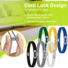 6Pcs Adjustable Trash Can Elastic Rubber Bands Colorful Bands Garbage Bag Buckle Litter Box Bands Kitchen Multifunctional