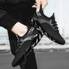 Spring/Autumn Men's Large Size Blade-soled Shoes Flying Weave Fitness Jogging Shoes