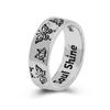 iF ME Silver Sun Moon Rings Alloy for Women Trendy Couple Lover Opening Ring Simple Round Party Fashion Jewellery