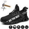 Steel Toe Safety Shoes for Men Women Light Protective Work Sneaker Anti-puncture Work Shoes Unisex Coustruction Safety WorkBoots