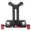 Long Lens Support Height Adjustable 15mm Rod Hole Aluminum Alloy Long Lens Bracket for Camera Rail