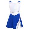 Kids Girls Cheerleading Outfits with Shorts Sleeveless Dress Cheer Uniform Costume