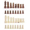 32PCS International Chess Pieces Dual Color Wooden Chess Figures Children Entertainment Toys