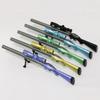 LED Light Creative Sniper Rifle Modeling Gel Pen Weapons Pen Black Refill 0.38mm Kids Gift Toys Stationery School Supplies