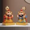 Chinese Door God Statue Tabletop Figurine Decorative Desktop Sculpture Table Ornament for Kitchen