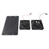 20W Solar Powered Dual Fan 12V Efficient Energy Saving Solar Panel Fan Kit with Switch for RV