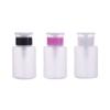 Manicure Liquid 60mL Clean Acetone Pump Dispenser Container Nail Polish Remover Empty Bottle