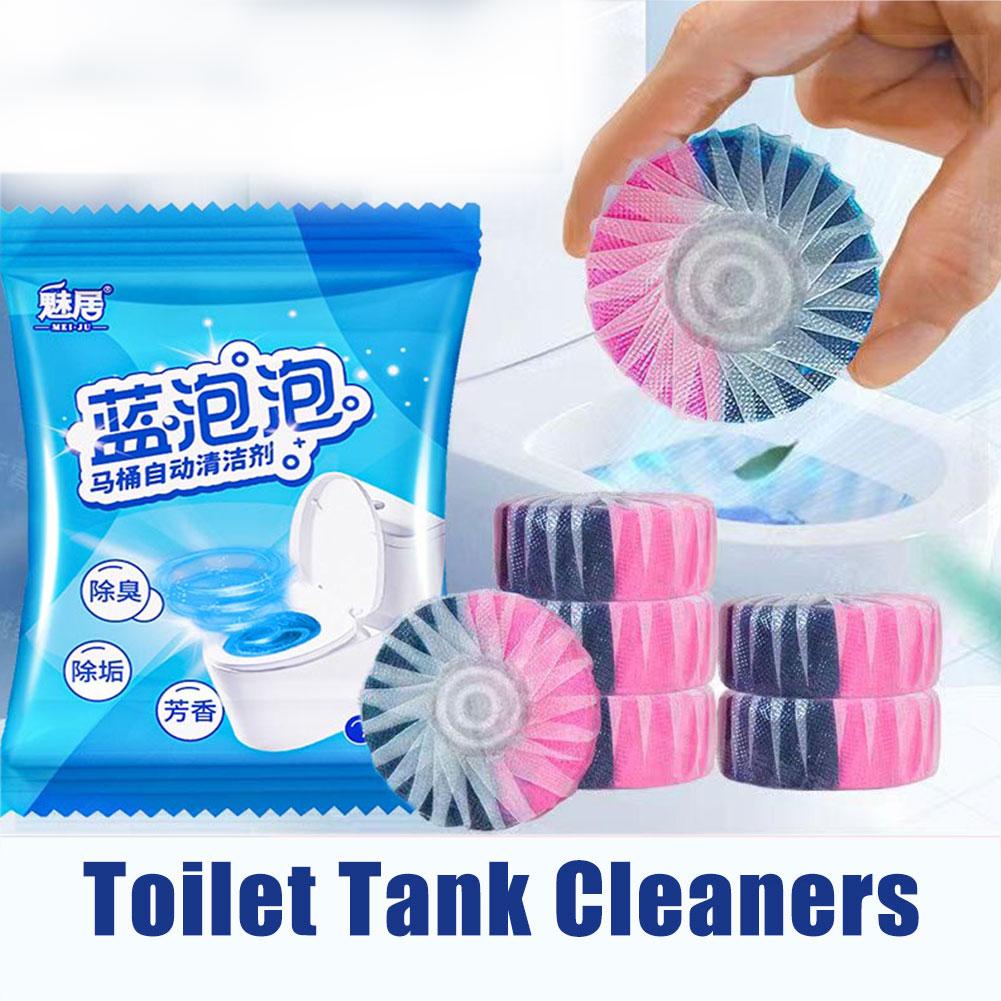 Toilet Tank Cleaners Rose Fragrance Toilet Bowl Cleaner - Stain Tank Drain Deodorizer, Remover And Freshener, Tablet U8U3
