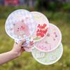 Cute Folding Group Fan Portable Folding Fan Girl Heart Student Mini Round Fan Summer Portable Cartoon Round Fan