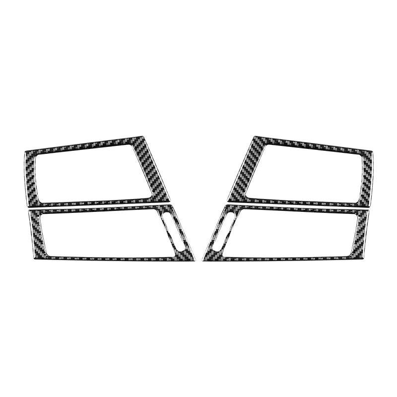 For BMW X5 X6 E70 E71 Center Side Air Condition Air Outlet Cover Protective Trim Carbon Fiber 2008 2009 2010 2011 2012 2013