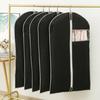 Dustproof Clothing Cover with Transparent Window Zipper Closure Clothes Dust Cover Coat Suit Dress Protector Hanging Garment Bag