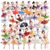 50Pcs/Set Sweet Ballet Girls PET Stickers Waterproof DIY Fashion Doodle Decals Stickers