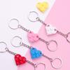 Keychain Couples Key Ring Blocks Show Love for Valentine's Day Anniversaries Birthdays Gifts for Boyfriend Girlfriend