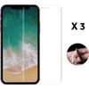 [Compatible with Apple iPhone XS] Pack of 3 Ultra-Resistant Anti-Scratch Ultra-Thin Plastic Screen Protector Films [Phonillico®]