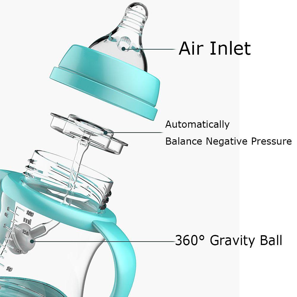 Feeder Wide-Caliber Baby Feeding Nipple Bottle Baby Bottle with Grip Nursing Care Milk Bottles