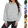 Women's Hoodies Fashion Oversized Hooded Fleece Sweatshirt Casual Long Sleeve Pullover Winter Clothing