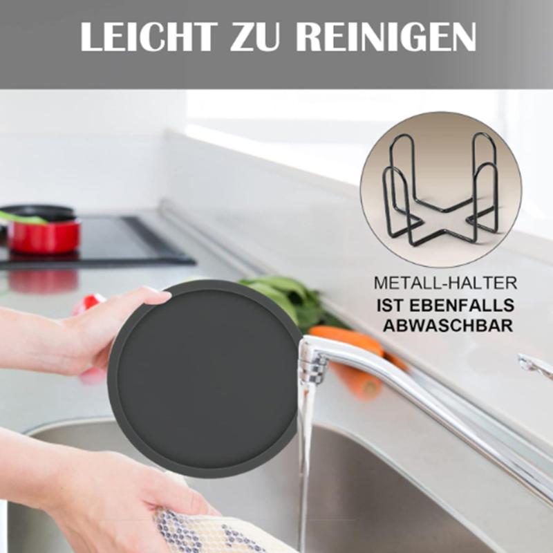 Non Slip Round Shape Mat Glass Bottle Pad Coffee Beer Mug Wine Thicken Mat Silicone Rubber Drink Coasters