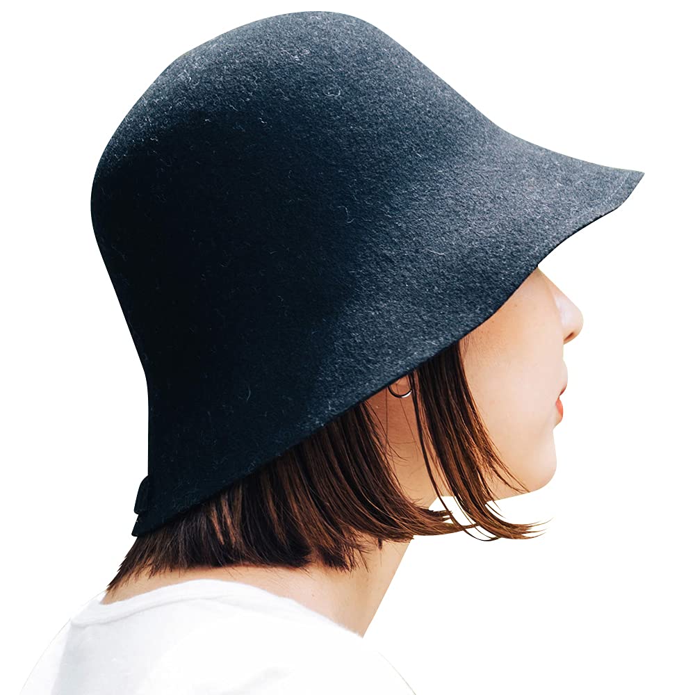 OUTDOOR FELT SAUNA HAT Outdoor Felt Sauna Hat Hat Sauna Cap Free Size Black [NAKOTA]