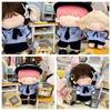 Blue Miniature School Uniform 10cm 20cm Shirt Necktie Pants Set Doll Clothes  Cotton Stuffed Doll