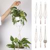 Hand-woven Cotton Rope Plant Hangers Flower Pot Hanging Planter Basket Holder  For Balcony Garden Decor