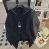 Men's Retro Zip-Up Cardigan Sweater: Trendy Japanese Hong Kong Style with Thick Lapel