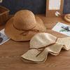 Women Straw Hat Stylish Strap Decor Portable Lady Sun Hat Summer Vacation Summer Straw Hat Lady Sun Hat for Adult