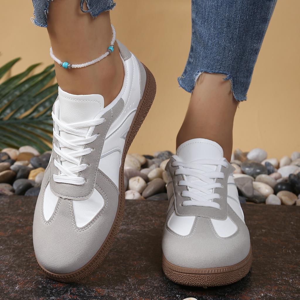 New Vintage Casual Sports Shoes for Women Leather Hiking Sneakers Platform Walking Athletic Shoe Unisex White Loafers