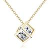 Sale Water Cubic Zircon Necklace Rubik 'S Cube Pendant Necklace For Ladies Party Birthday Present