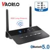 VAORLO 80M Bluetooth 5.0 Transmitter Receiver Bypass Aptx LL Low Latency Wireless Audio Adapter 3.5mm AUX RCA Jack for PC TV Headphones