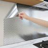 1 Roll of High-Temperature Resistant Aluminum Kitchen Stickers Drawer Liners Kitchen Decor Kitchen Waterproof, Moisture-proof,oil-proof Stickers