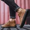 Men's Hand-made Super Fiber PU Rubber Soft Sole Lightweight Wear-resistant Non-slip Casual Shoes