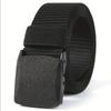 Men Tactical Belt In Black Quick Release Automatic Buckle Durable Nylon Perfect For Sports Casual Wear 120cm Unisex Army Tactical Waist Belt