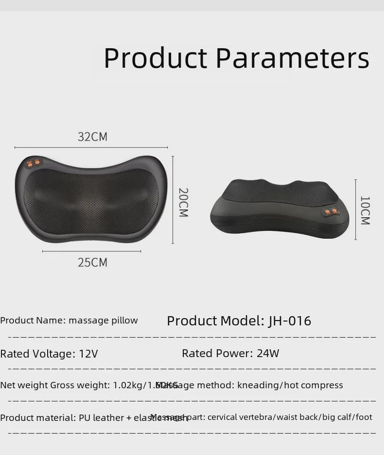 Multi-Function Electric Neck, Shoulder & Back Massager Pillow