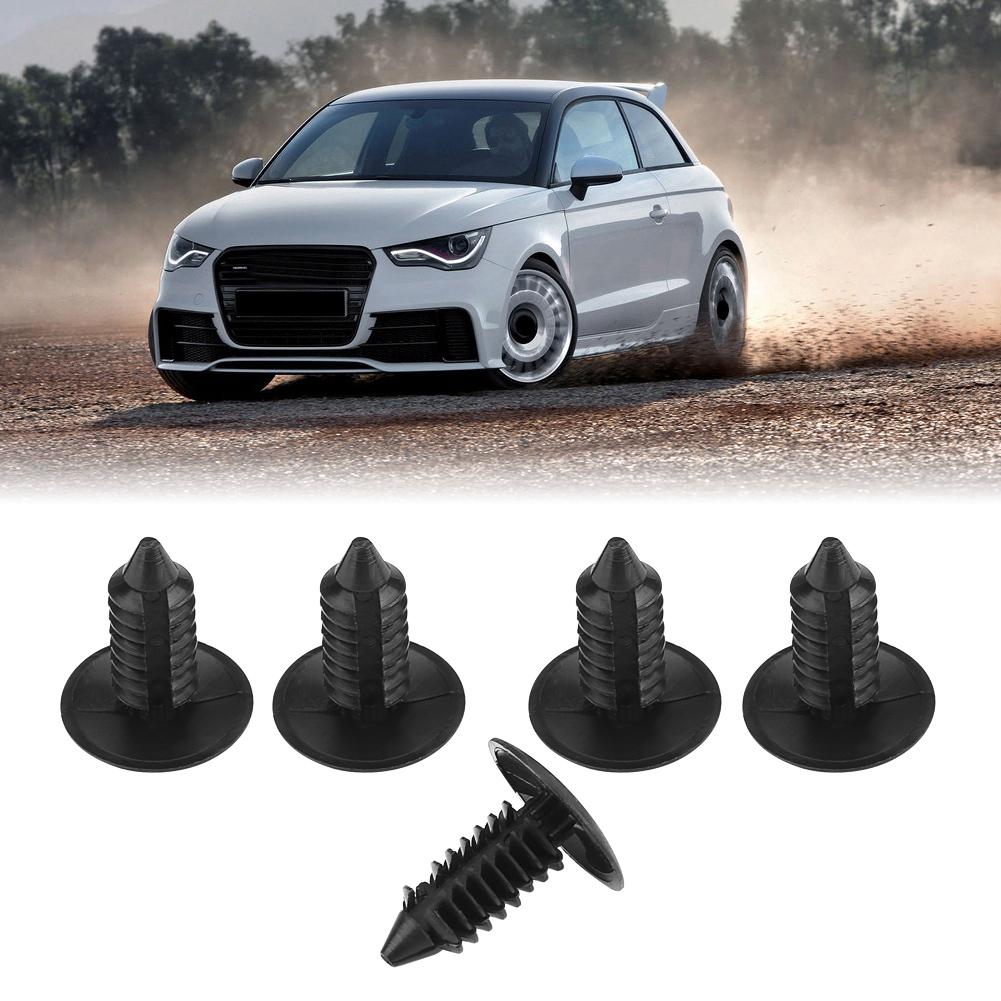 100Pcs Car Door Trim Bumper Rivets Clip Screws Push Fastener Retainer Clips