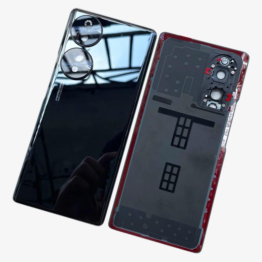 Rear Battery Cover Housing Door For Honor 70 Back Cover Chassis Camera Lens + Adhesive Smartphone Repair Parts
