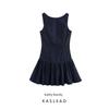 Kaslead New Arrival Women's Clothing Fashion Wind Laminated Denim Effect Short Dress 6929084