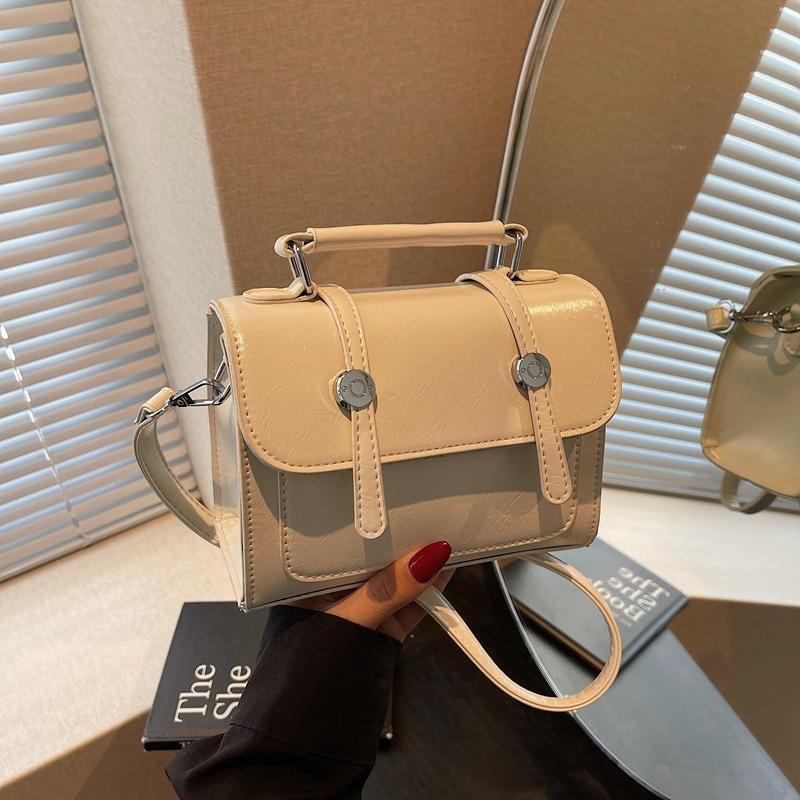 Premium Texture Small Bag Women's New Fashion Retro Shoulder Messenger Bag Versatile Portable Small Square Bag