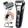 Freetech Electric Shaver for Men Waterproof Foil Shaving with Beard Trimmer Cordless Rechargeable for Face LED Display Wet Dry Use