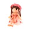 Cute Plush Baby Doll Girl with Clothes Handmade Rag Dolls Soft Sleeping Partner Doll Xmas Birthday Gift for Kids Friends Family