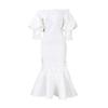 Women's Fashion Temperament Lace Off-the-shoulder Fishtail Party Sexy Party Dress Dress