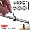 8Pcs/Set Tile Bit Clamp Drill Bit Stop Ring Block Ring Lock Collar Durable Drillbit Limit Ring